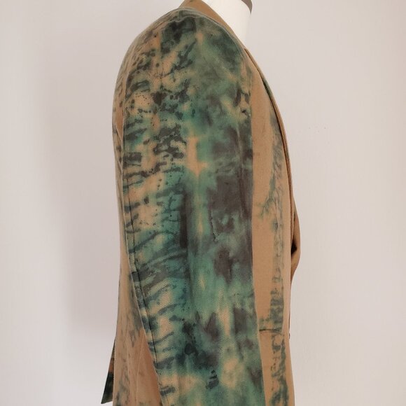 Loro Piana cashmere sweater jacket blazer blue green brown black gray tan 42 XL - Picture 10 of 10